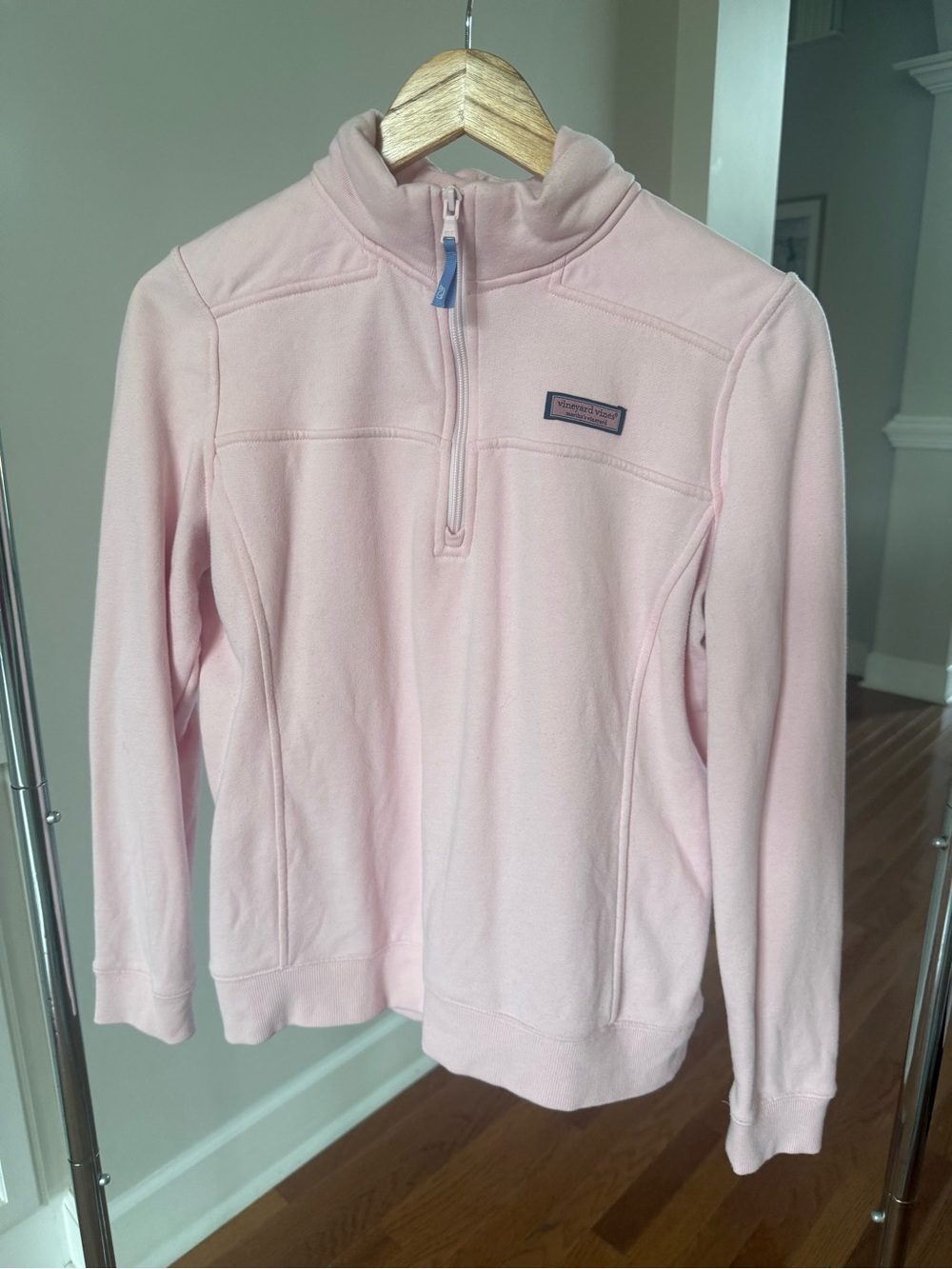 Vineyard Vines Light Pink Quarter-Zip Pullover